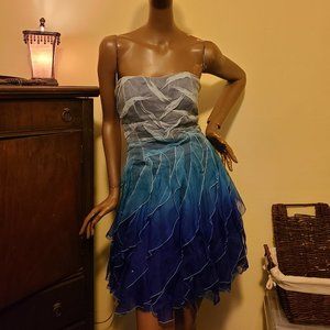 KAREN MILLEN designer party dress Sz 10 UK Sz 6 US